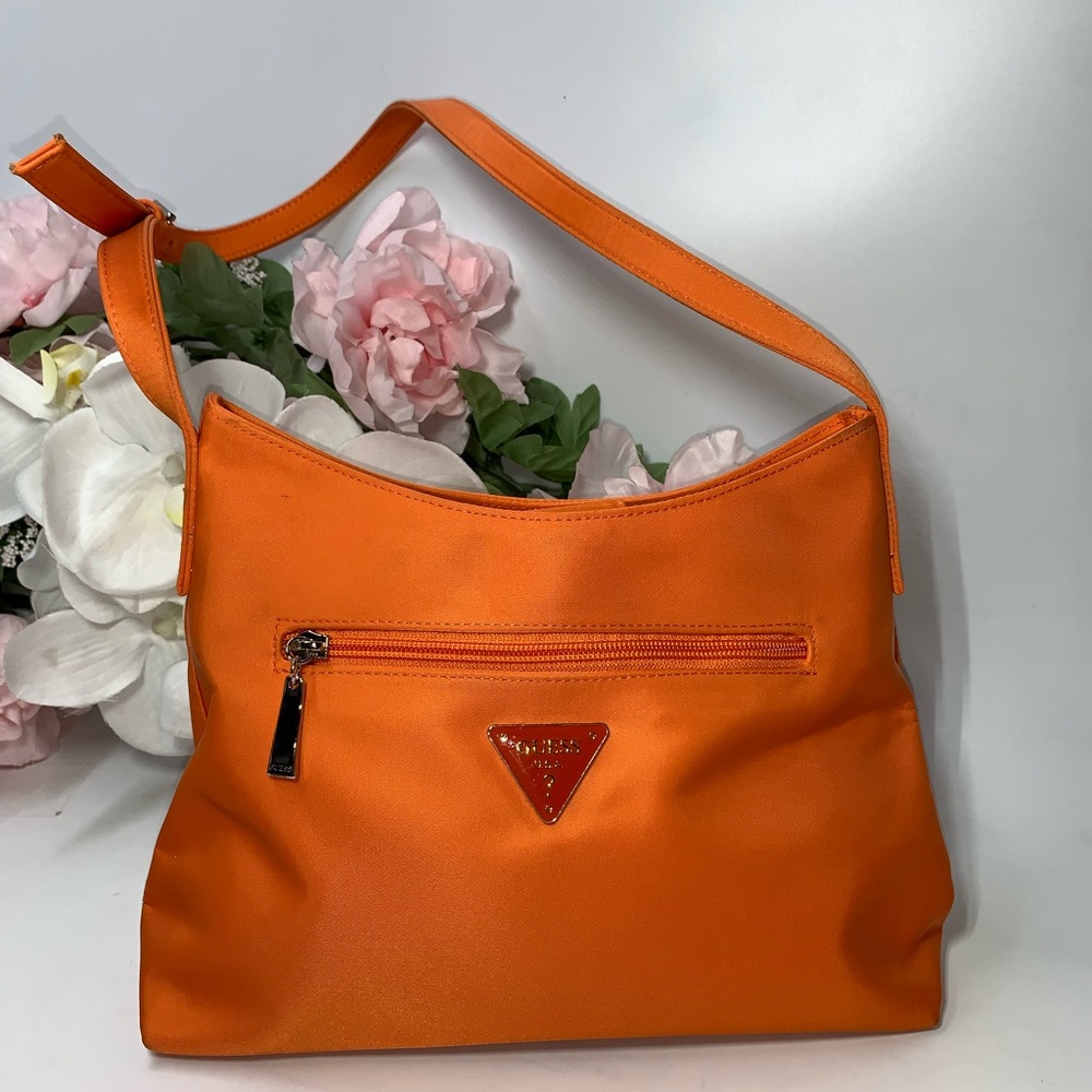 Guess Orange Shoulder Bag